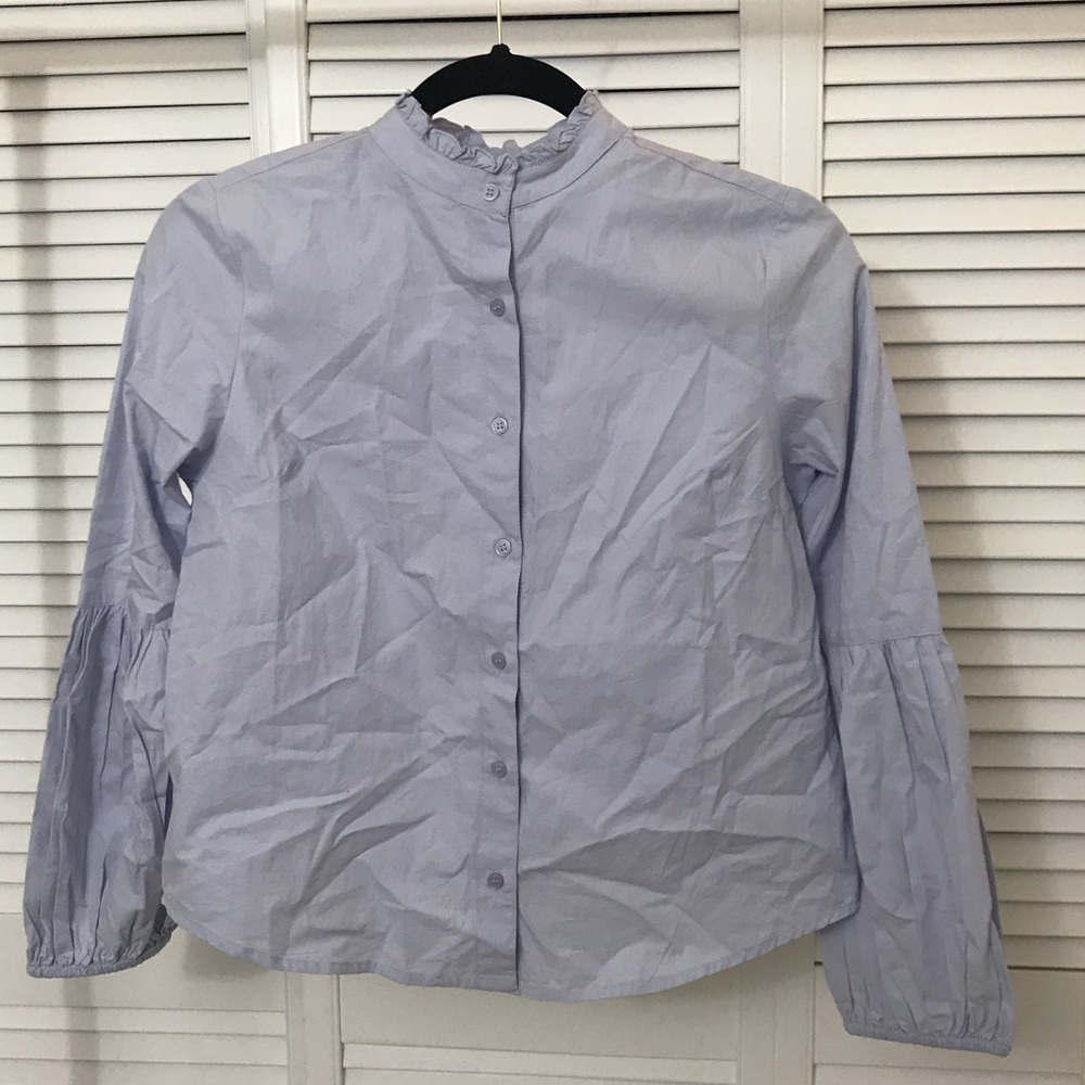 ASOS Ruffle/puffy sleeved shirt